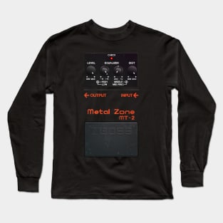 Metal Zone Guitar Pedal Long Sleeve T-Shirt